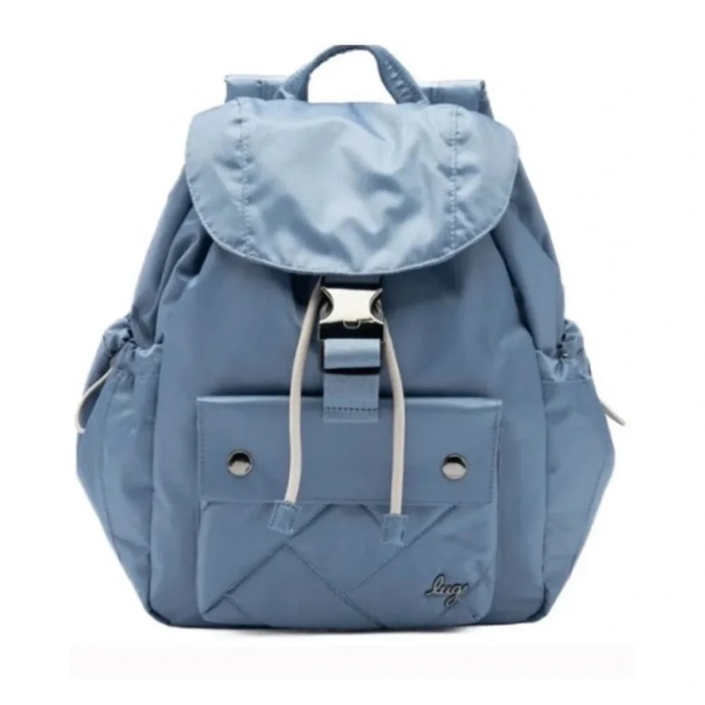 lug Light Blue Women's Backpack with Front Flap and Buckle